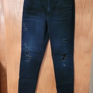 Dark denim jeans